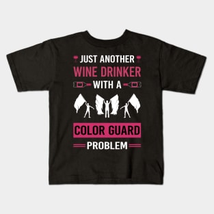 Wine Drinker Color Guard Colorguard Kids T-Shirt